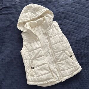 Aeropostale White Puffer Vest
